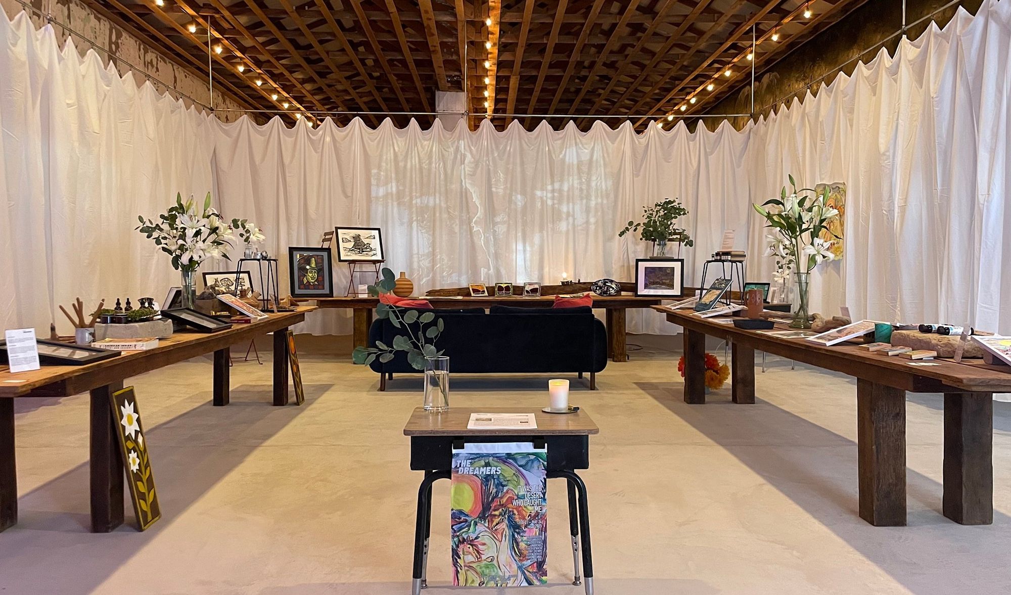 It Was The Desert Who Caught Me, installation view at The Dreamers Gallery