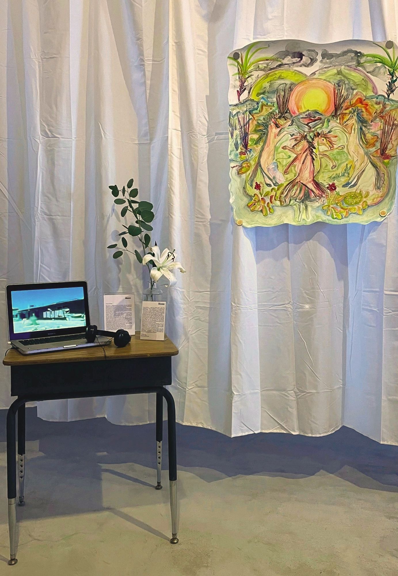 Installation view, It Was The Desert Who Caught Me