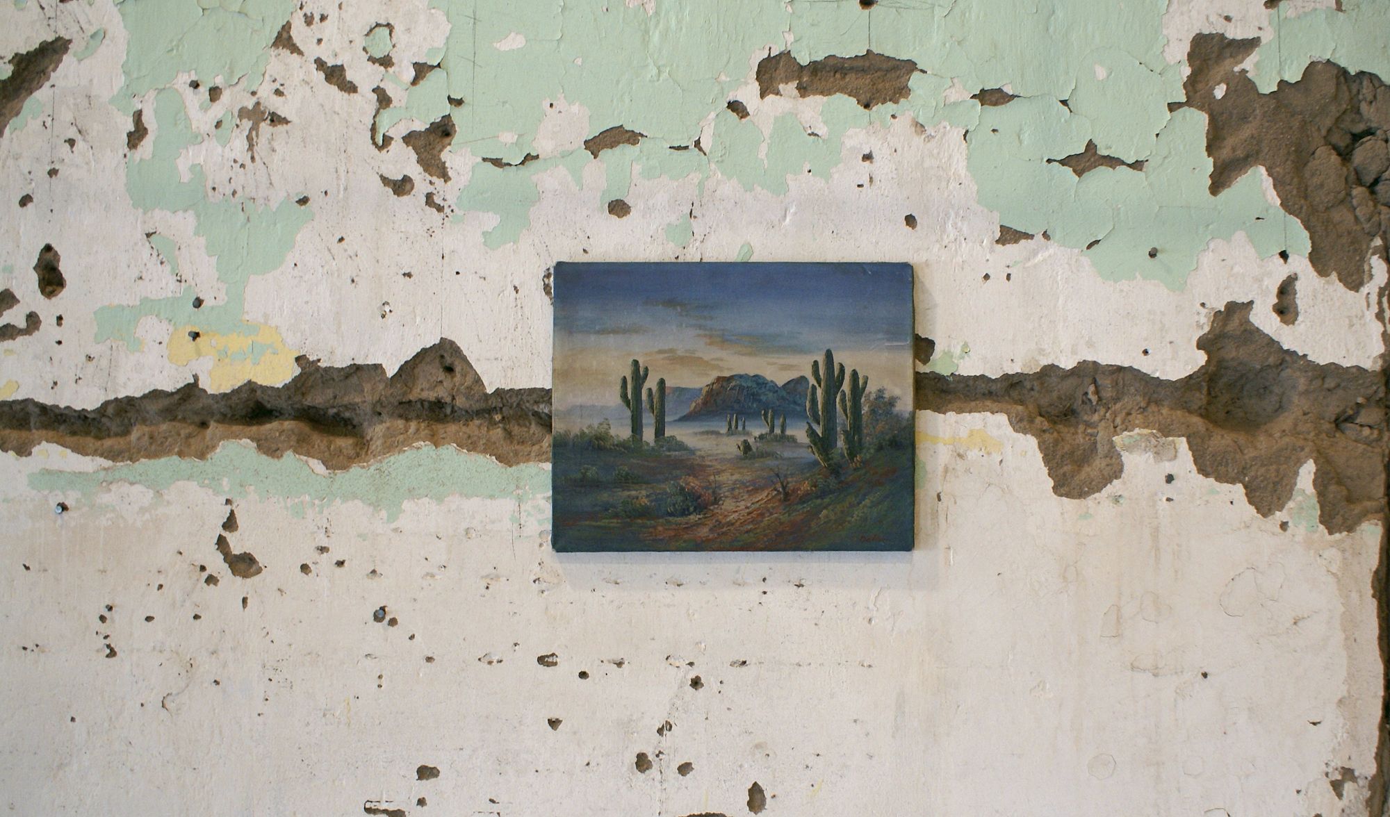 Saguaro Mist (untitled), installation view, The Lost Paintings